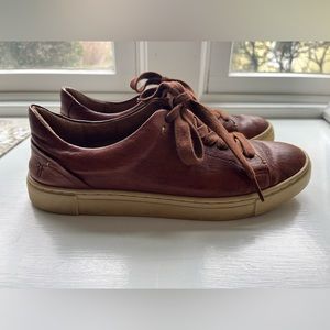 Frye Brown Leather Sneakers